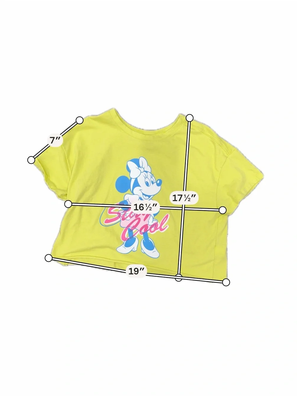 Old Navy Disney Minnie Mouse Stay Cool Graphic Crop Tee Girls XL 14-16